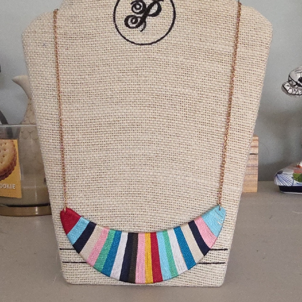 Plunder Multicolor Striped Necklace